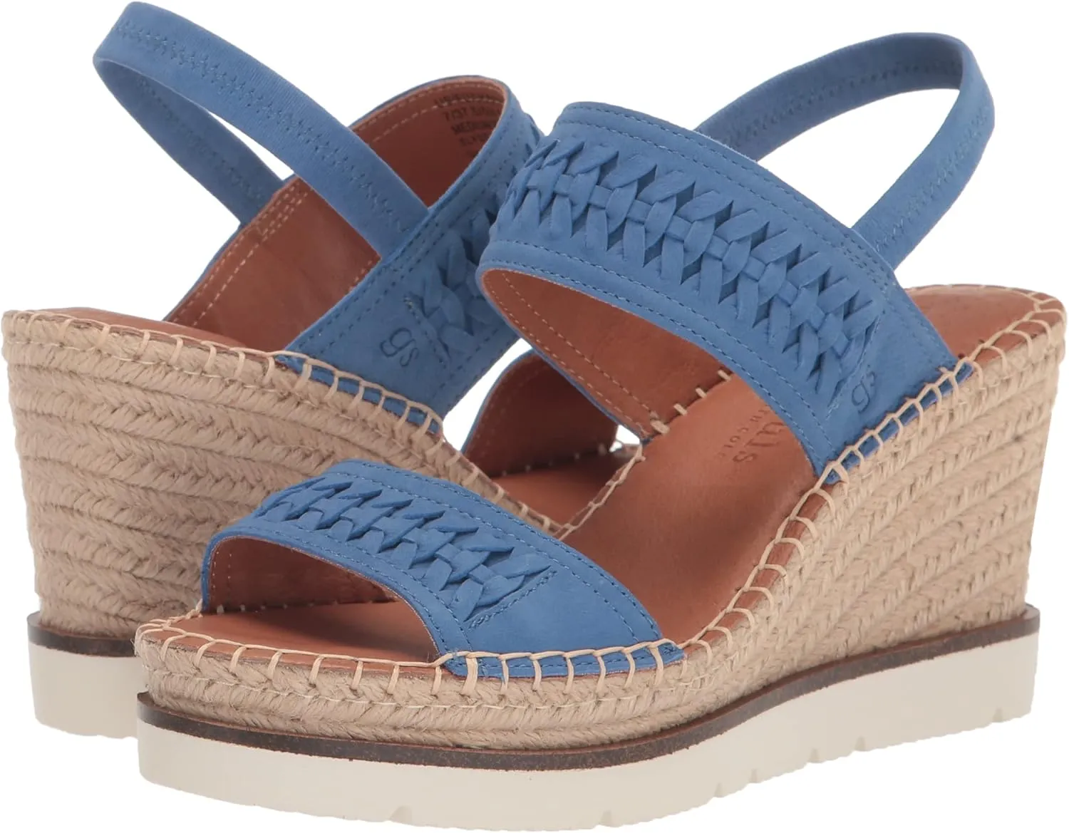 Gentle Souls by Kenneth Cole Women's Elyssa Two-Band Braid Wedge Sandal