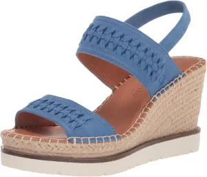 Gentle Souls by Kenneth Cole Women's Elyssa Two-Band Braid Wedge Sandal