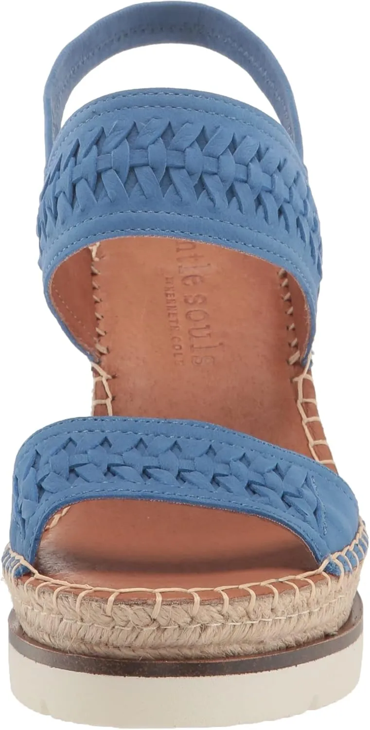 Gentle Souls by Kenneth Cole Women's Elyssa Two-Band Braid Wedge Sandal