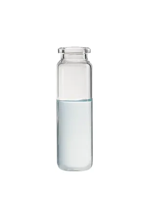 Glass Round Bottom Headspace Vial, 21ml Capacity, 23mm I.D. x 76mm H (Case of 1000)