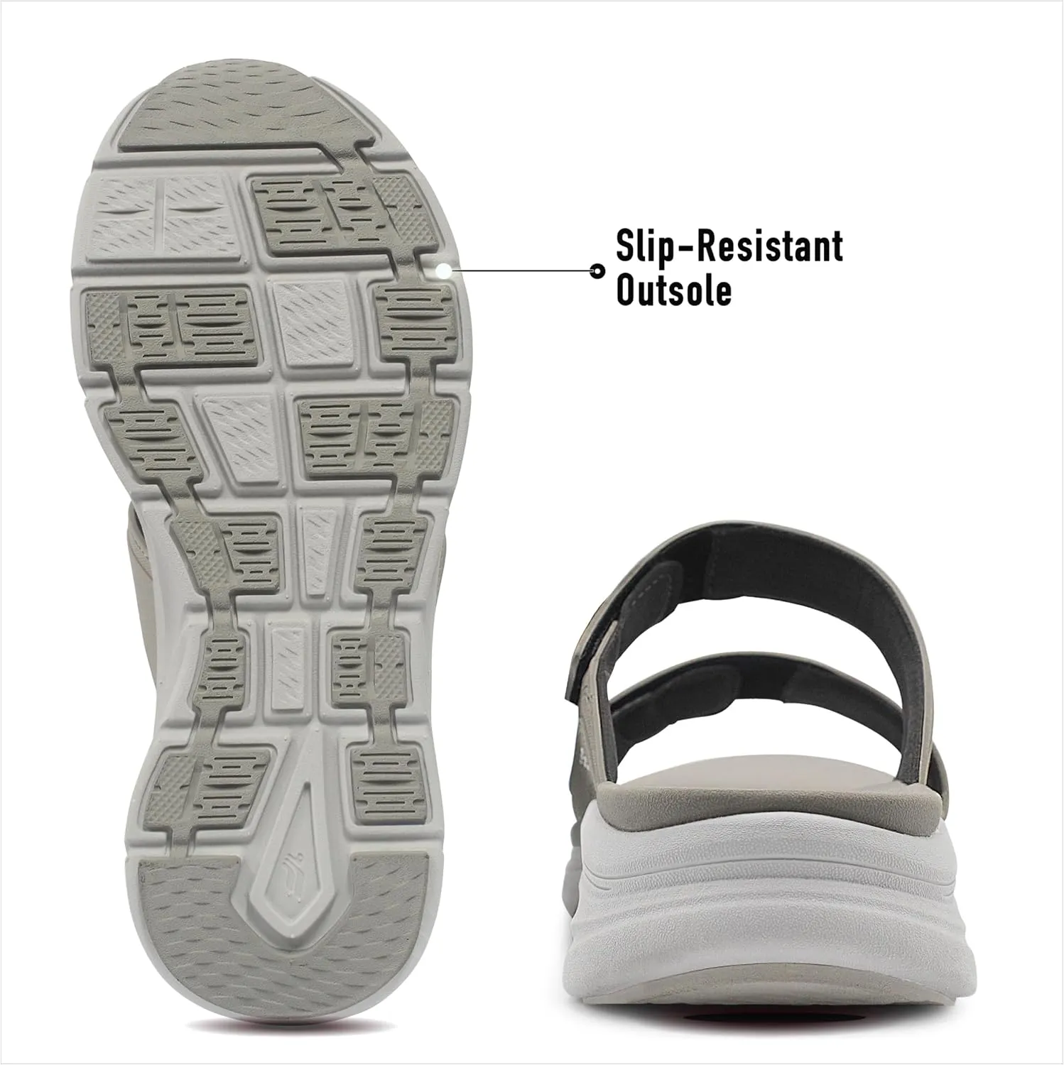 Gold Pigeon Shoes EVA Anti-Fatigue Ultra-Cushion Unisex Slide Sandals Adjustable Straps