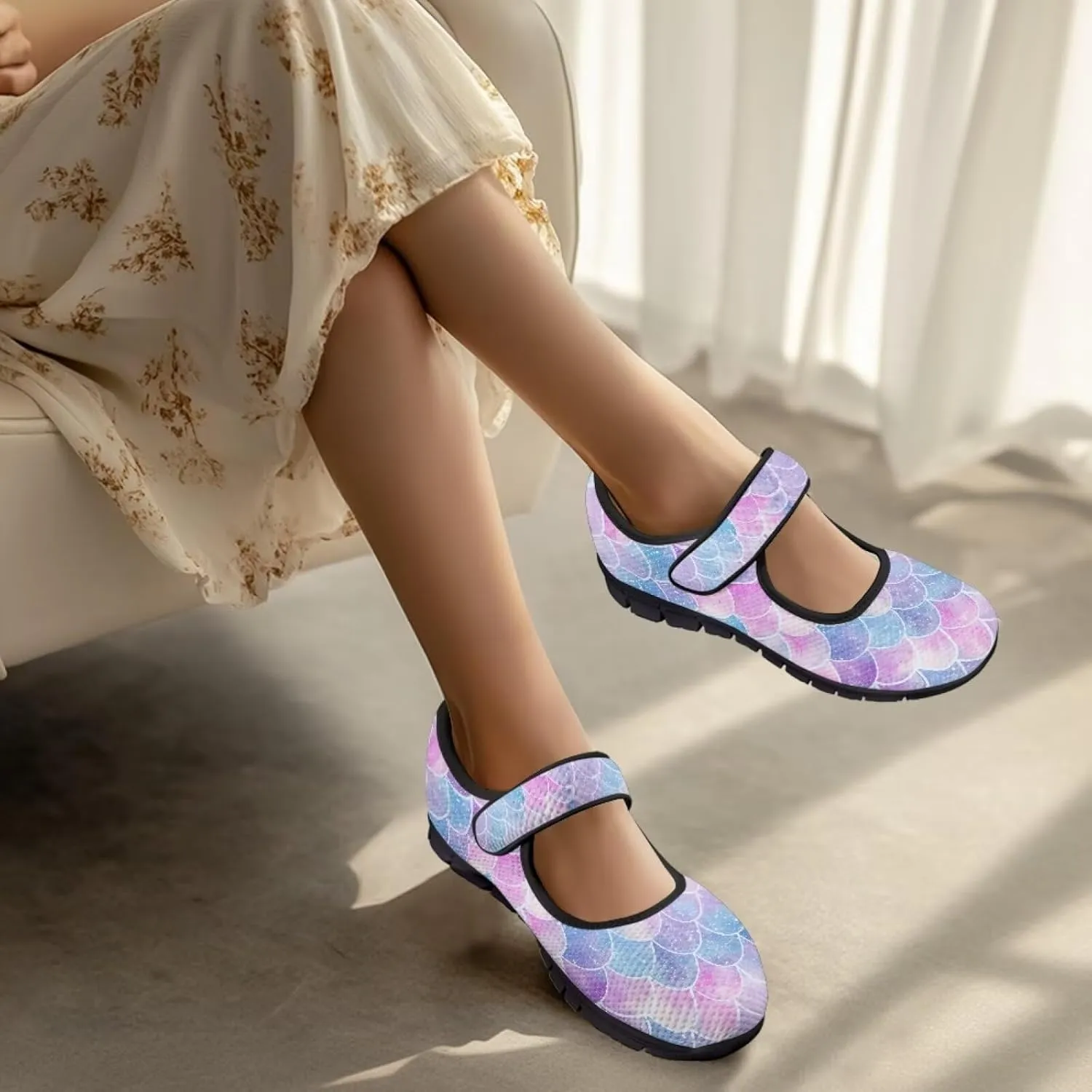 Howilath Heart Love Women's Ballet Flats Round Toe Mary Janes Casual Flats Shoes Ballerina Shoes for Party Wedding Work