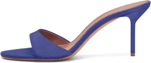 iadore Mule Heels For Women,3 Inch Women Heeled Sandals Round Toe Stilettos Slides Dress Shoes For Party Evening Size 5-12 US