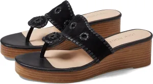 Jack Rogers Women's Jacks Mid Wedge-Suede/Stacked Sandal