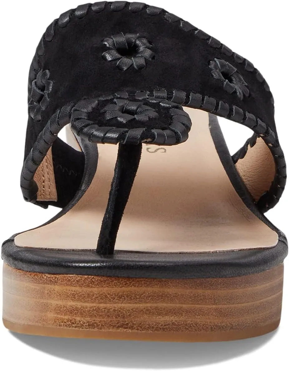 Jack Rogers Women's Jacks Mid Wedge-Suede/Stacked Sandal