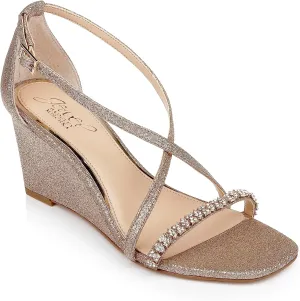 Jewel Badgley Mischka Adelynn Perfect Simplicity Wedge Heel