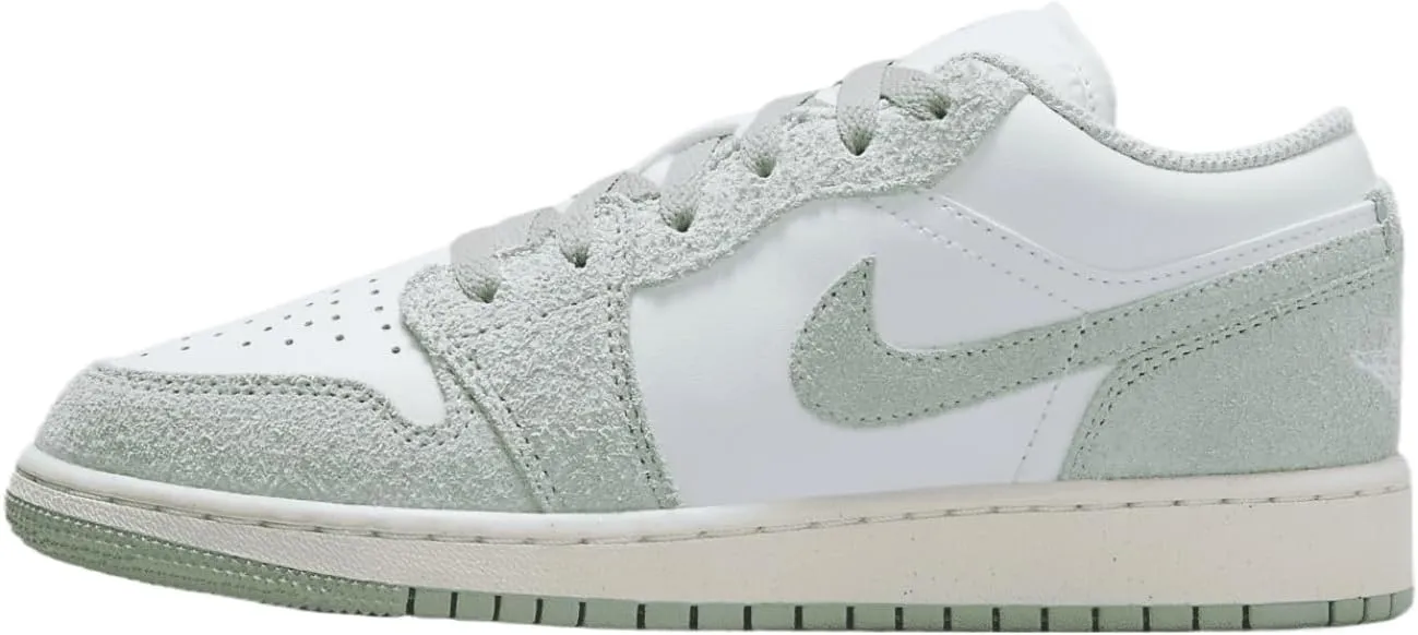 Jordan Big Kid's 1 Low SE White/Seafoam-Sail (FN9137 131) - 7, FN9137-131
