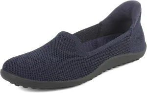 KBZone Women's Wide Toe Box Slip on Flats Shoes Comfortable Round Toe Mesh Loafers Walking Shoes