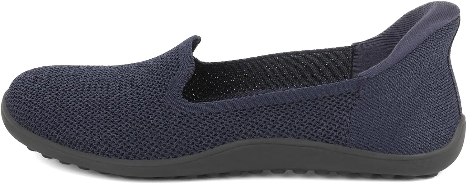 KBZone Women's Wide Toe Box Slip on Flats Shoes Comfortable Round Toe Mesh Loafers Walking Shoes