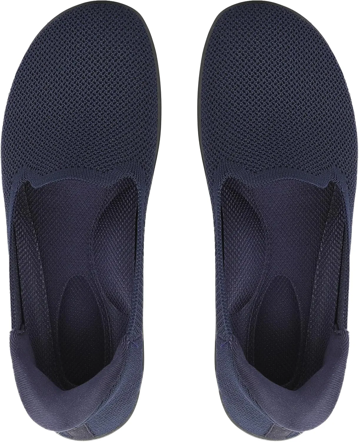 KBZone Women's Wide Toe Box Slip on Flats Shoes Comfortable Round Toe Mesh Loafers Walking Shoes