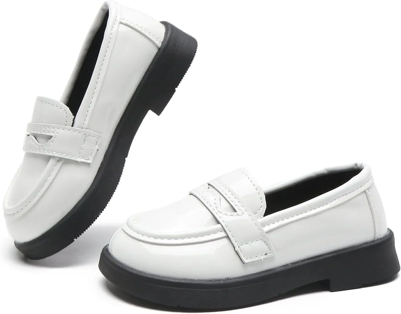 Kids Oxford Shoes Girl’s Boy’s Dress Shoes Lace-Up School Uniform Shoes Loafer Flats