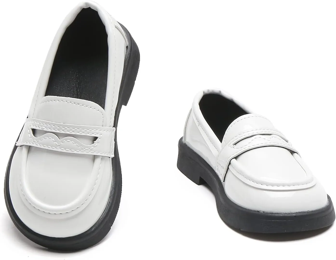 Kids Oxford Shoes Girl’s Boy’s Dress Shoes Lace-Up School Uniform Shoes Loafer Flats