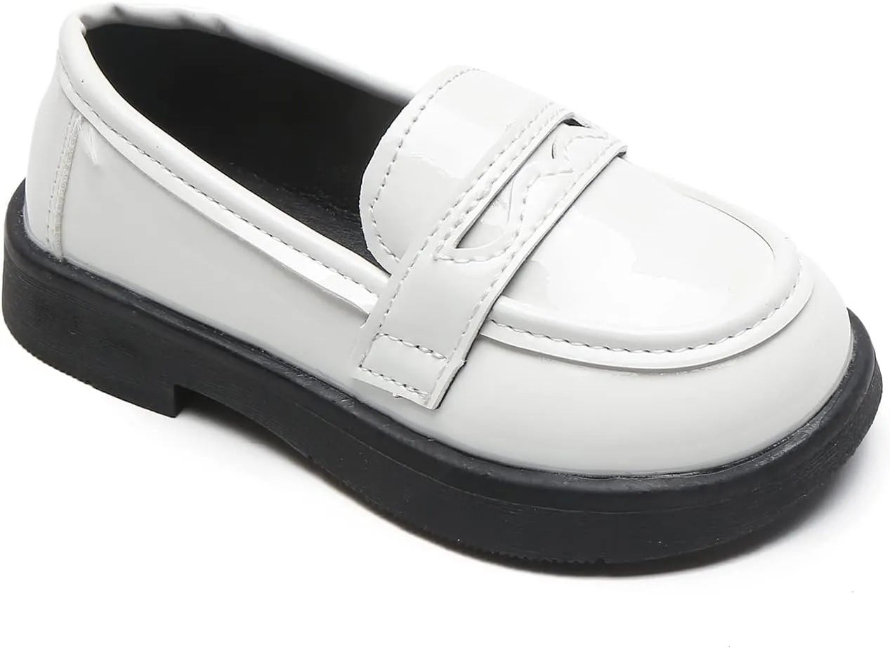 Kids Oxford Shoes Girl’s Boy’s Dress Shoes Lace-Up School Uniform Shoes Loafer Flats