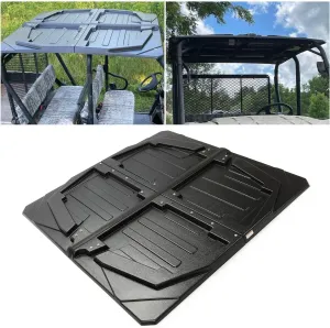 Kojem Hard Top Roof Compatible with 2005-2022 Kawasaki Mule TRANS 3010 4000 4010 KAF620 KAF950 4 Seater Models/Polaris Ranger Crew 700 4 Pcs Replacement for KAF30-030A