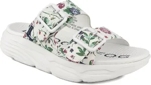 LONDON FOG Womens Neeta Comfort Platform Sandal Womens Sandal Slip On Sandal With Buckles