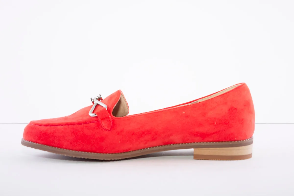 LUNAR - FLC252 SLIP ON SHOE - ORANGE SUEDE