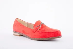 LUNAR - FLC252 SLIP ON SHOE - ORANGE SUEDE