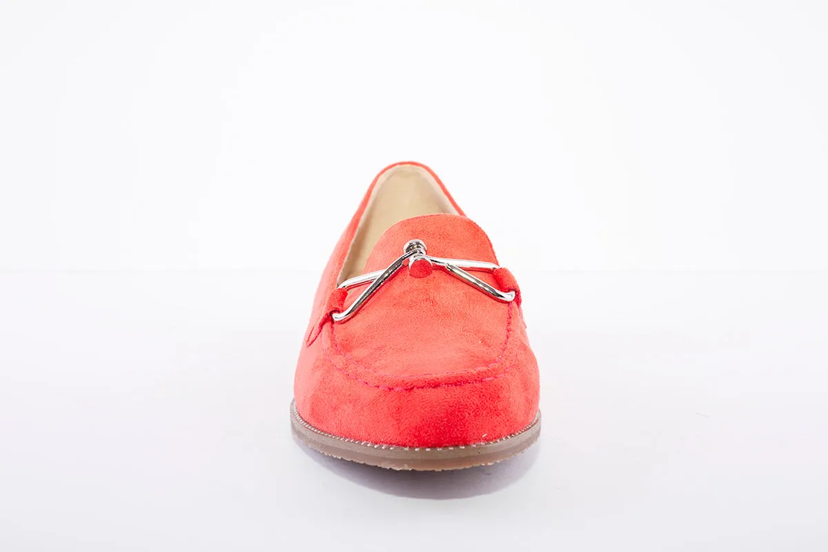LUNAR - FLC252 SLIP ON SHOE - ORANGE SUEDE