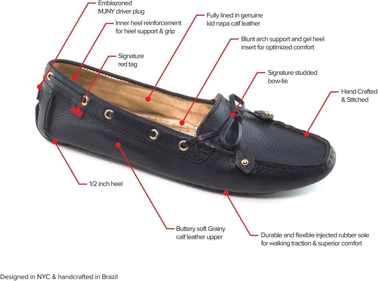 Marc Joseph New York Women's Cypress Hill Loafer Flat