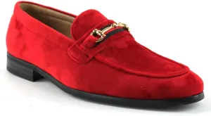 Men's Dress Shoes Loafer with Gold Buckle Slip On Formal Modern Classic