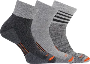Merrell Men's and Women's Merino Wool Work Socks-3 Pair Pack-Arch Support