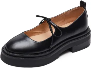 Milooey shoes Women's Fashion Round Toe Platform Mary Janes Cute Lace Up Chunky Heel Pumps Uniform Dress Party School Daily Shoes Size 4-16 Us