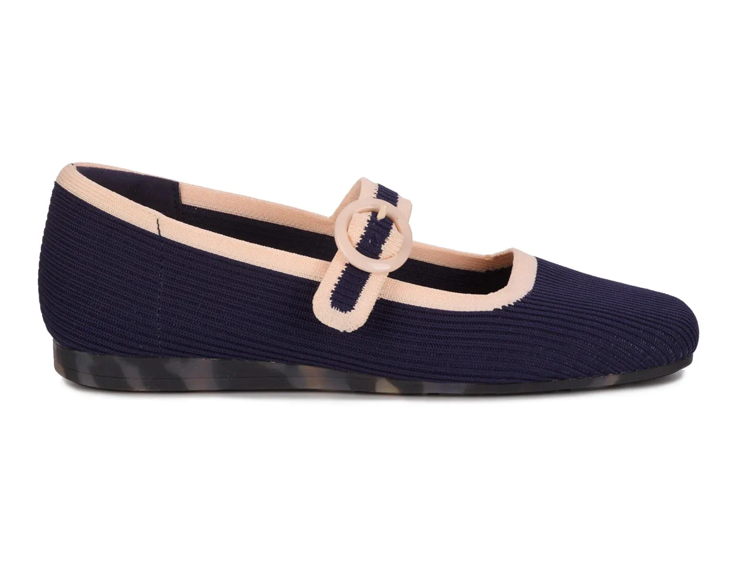 NAOMI-Navy/Cream Knit | Ros Hommerson