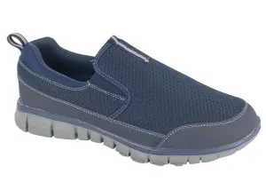 Navy Textile Mesh Slip on Trainer MJT875C