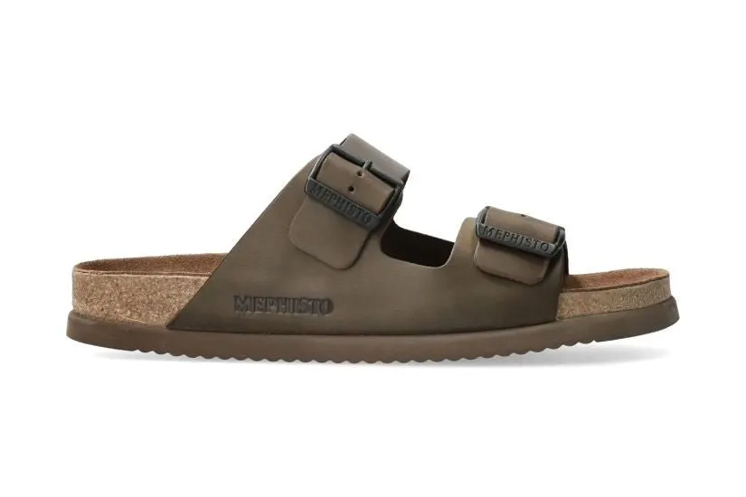 'Nerio' men's slide sandal - green