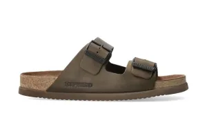 'Nerio' men's slide sandal - green