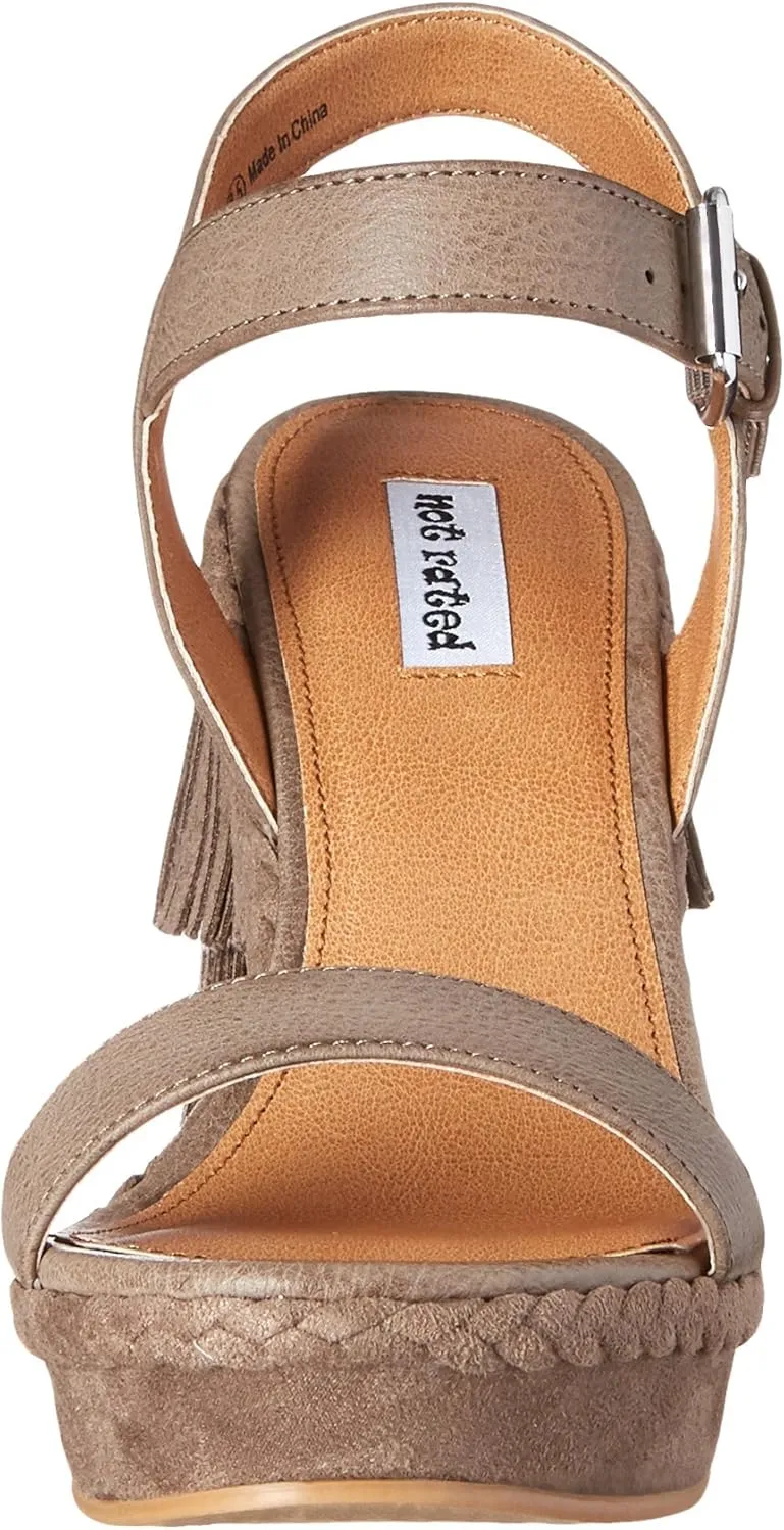 Not Rated Women's Roaring Ruby Wedge Sandal