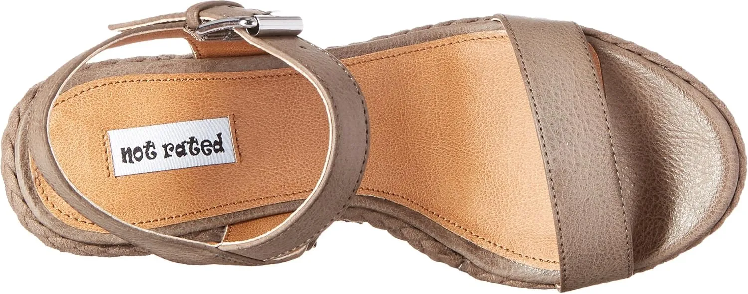 Not Rated Women's Roaring Ruby Wedge Sandal