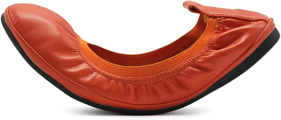 Ollio Women's Shoe Collar Shoe Pull Tab Comfort Ballet Flat