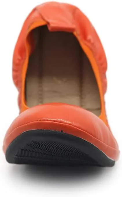 Ollio Women's Shoe Collar Shoe Pull Tab Comfort Ballet Flat