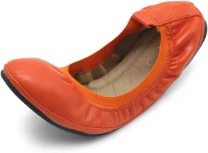 Ollio Women's Shoe Collar Shoe Pull Tab Comfort Ballet Flat