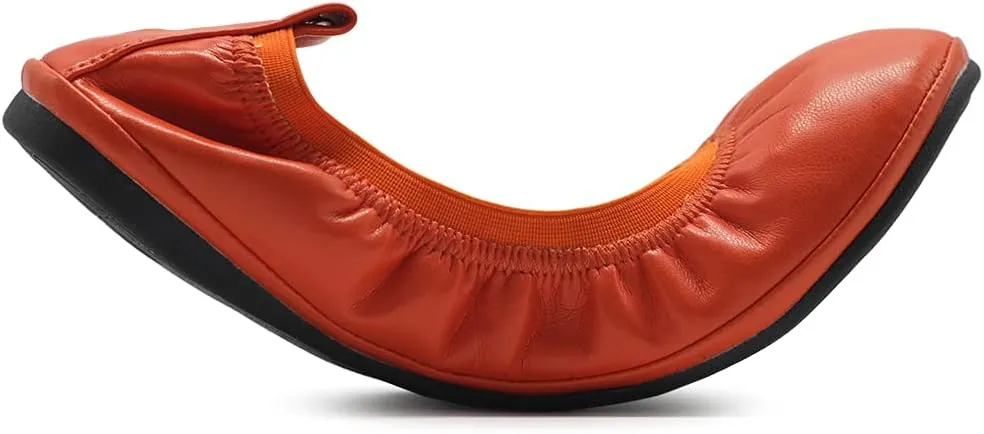 Ollio Women's Shoe Collar Shoe Pull Tab Comfort Ballet Flat