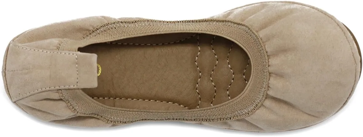 Ollio Women's Shoes Faux Suede Comfort Ballet Flat