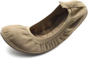 Ollio Women's Shoes Faux Suede Comfort Ballet Flat