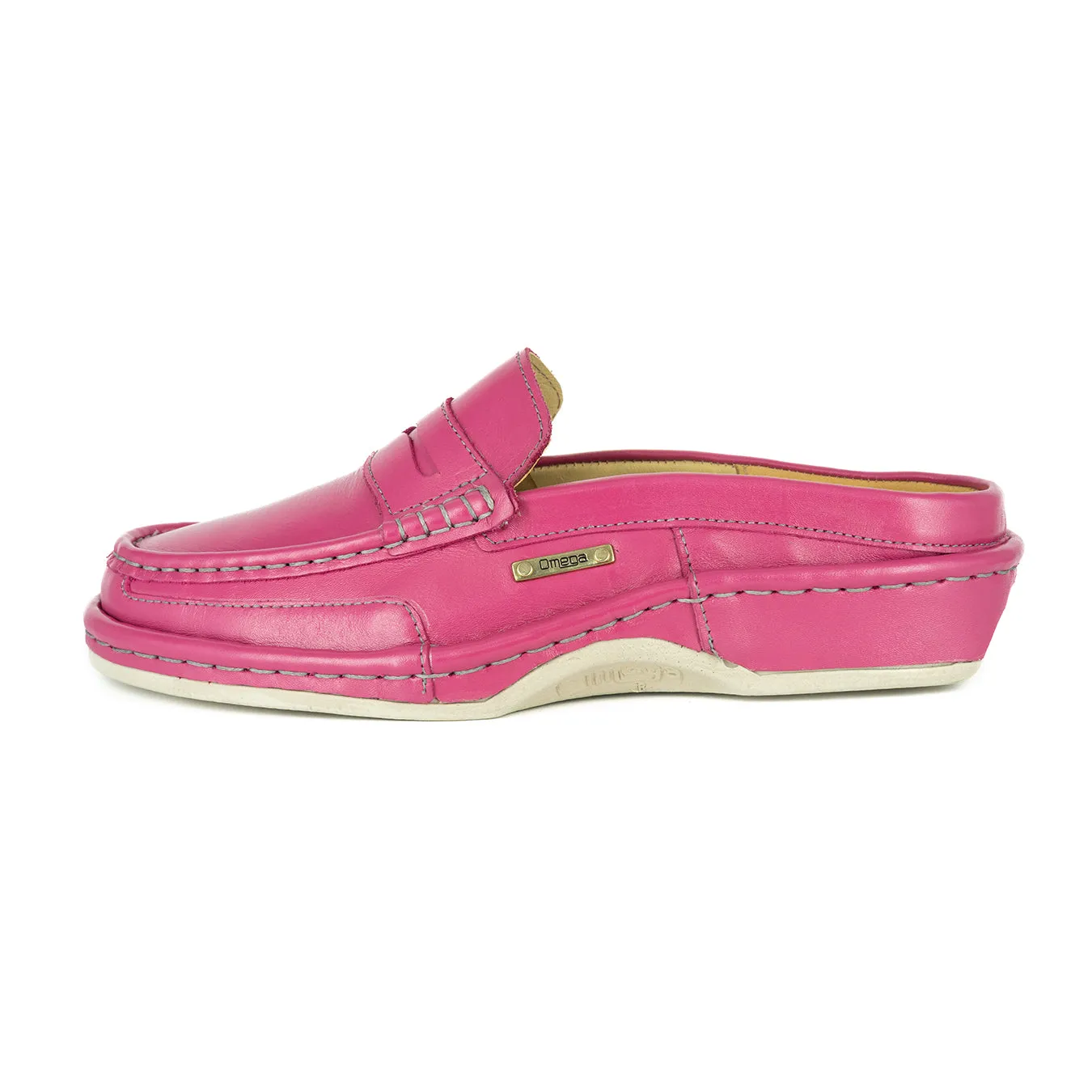 OMOM388 : Leather Mule in Aurora Soft Saddle Leather