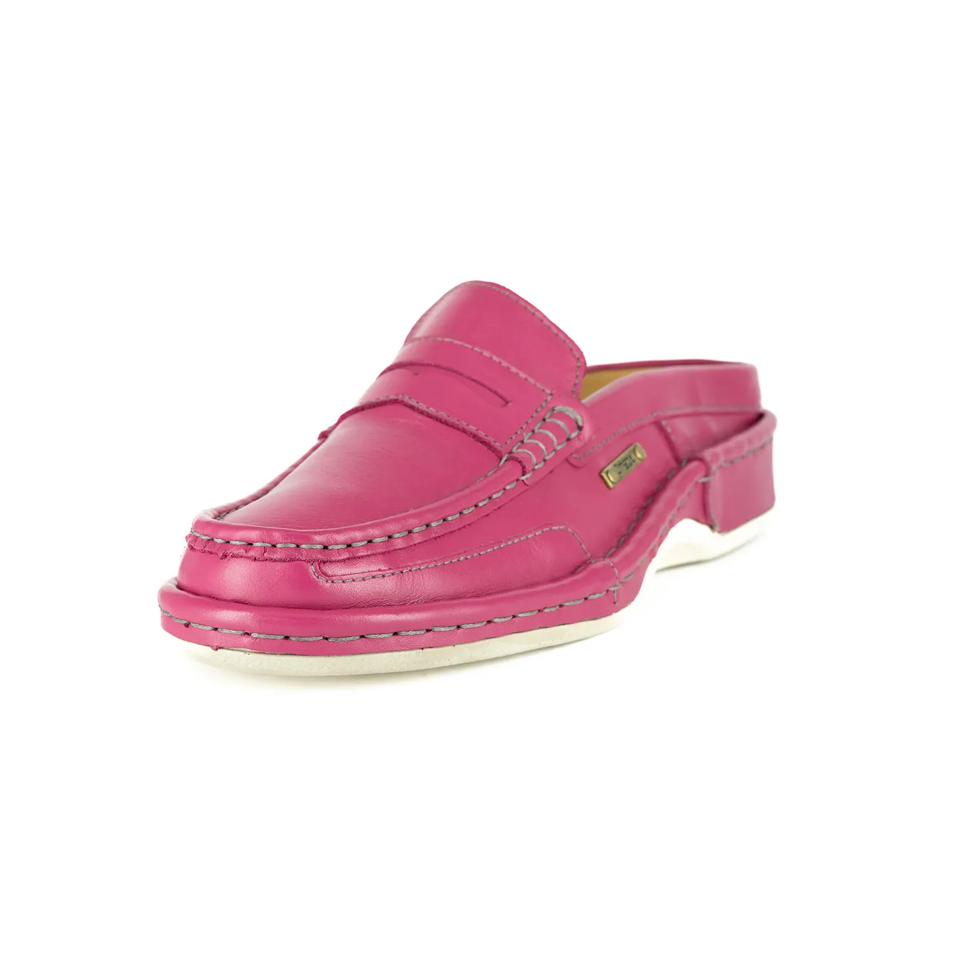 OMOM388 : Leather Mule in Aurora Soft Saddle Leather