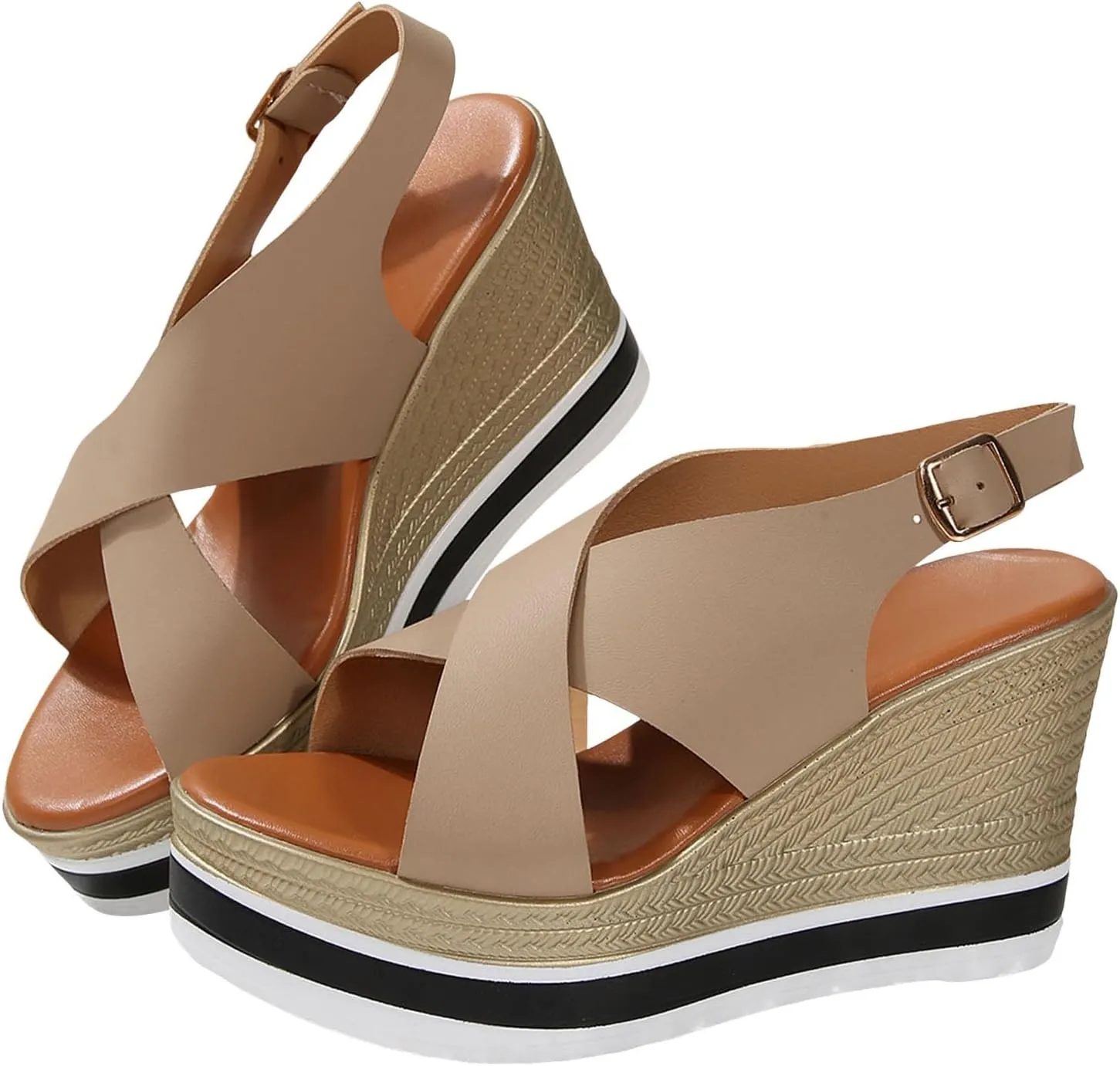 Orthopedic Wedge Sandals For Women Dressy 2025 Wedge Sandal Women's Platform Wedge Heels Shoes Open Toe Wedge Sandal for Casual Vacation Party Dressy Wedding