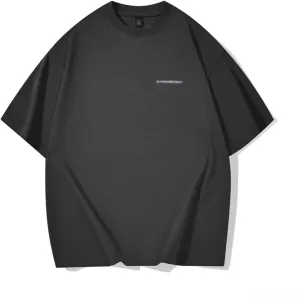 PEKJI Cotton T-Shirts Solid Mens Basic T Shirts Crew Neck Short Sleeve T-Shirt Lay-Flat Collar Tees Loose Fit Tops S - 3XL