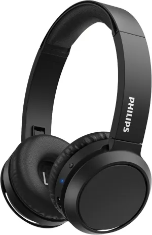 PHILIPS H4205 Wireless Headphone,On-Ear Bluetooth Headphone with BASS Boost,Quality Sound,32mm Drivers,29-Hour Battery Life,Fast Charging,Lightweight,Adjustable Cushioned Headband,Soft Ear Cups,Black