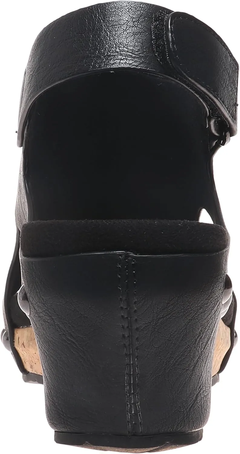 Pierre Dumas Women's Chantal-25 Wedge Platform Backstrap Sandal for Women