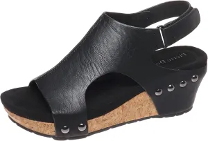 Pierre Dumas Women's Chantal-25 Wedge Platform Backstrap Sandal for Women