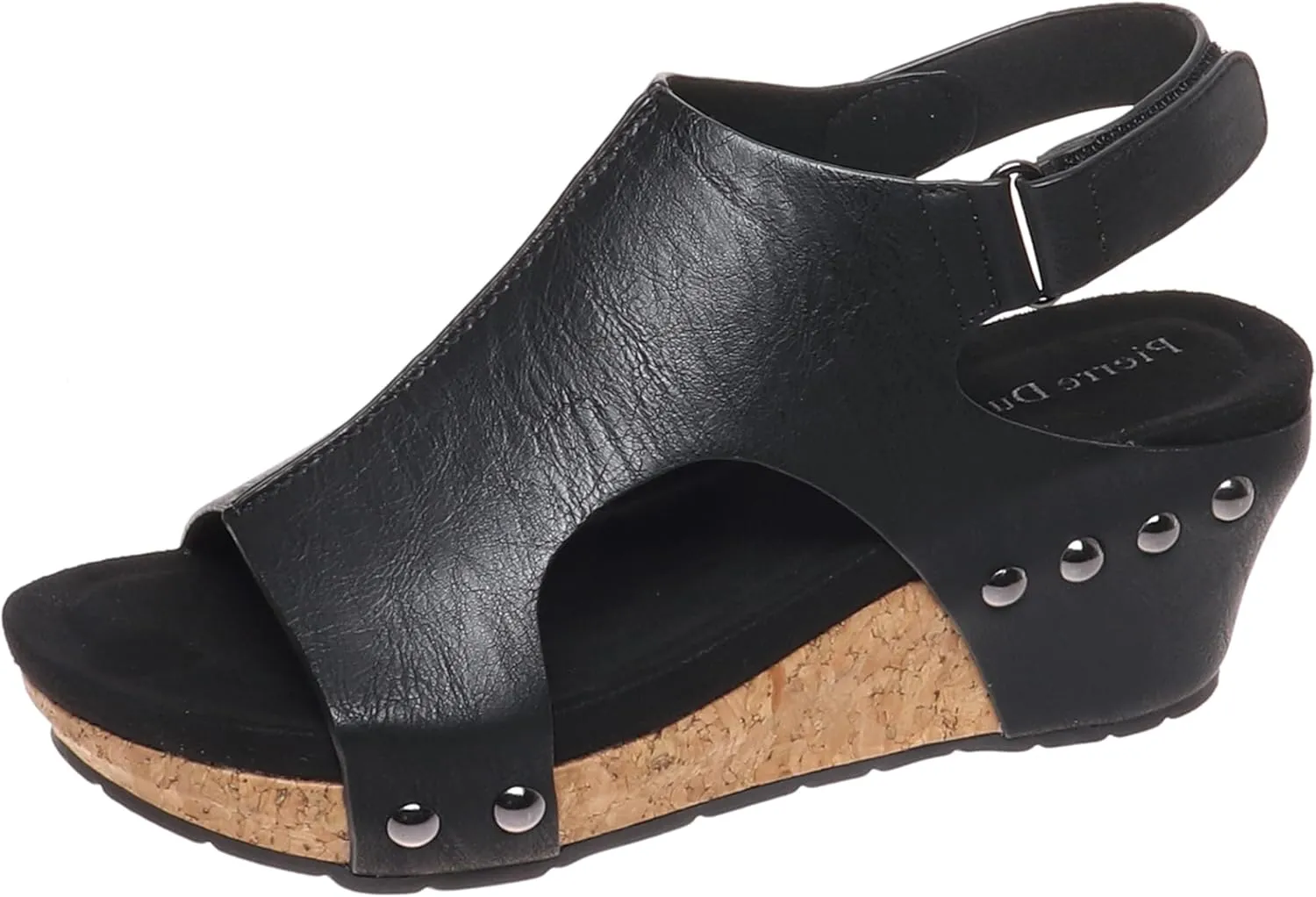 Pierre Dumas Women's Chantal-25 Wedge Platform Backstrap Sandal for Women
