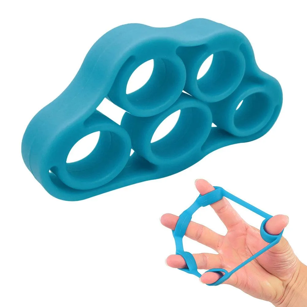 Premium Silicone Wrist Stretcher & Finger Gripper Expander - 5-Finger Carpal Strength Trainer for Hand, Grip & Injury Recovery - Ideal for Gym, Muscle Relaxation, and Fitness Training - Portable & Easy to Use