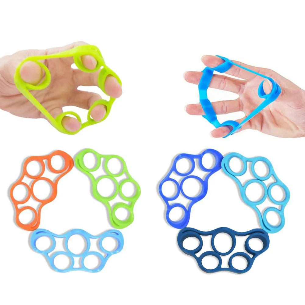 Premium Silicone Wrist Stretcher & Finger Gripper Expander - 5-Finger Carpal Strength Trainer for Hand, Grip & Injury Recovery - Ideal for Gym, Muscle Relaxation, and Fitness Training - Portable & Easy to Use