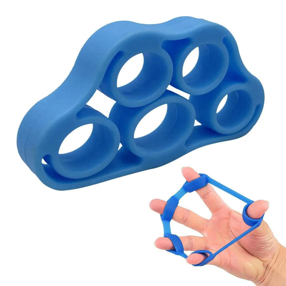 Premium Silicone Wrist Stretcher & Finger Gripper Expander - 5-Finger Carpal Strength Trainer for Hand, Grip & Injury Recovery - Ideal for Gym, Muscle Relaxation, and Fitness Training - Portable & Easy to Use