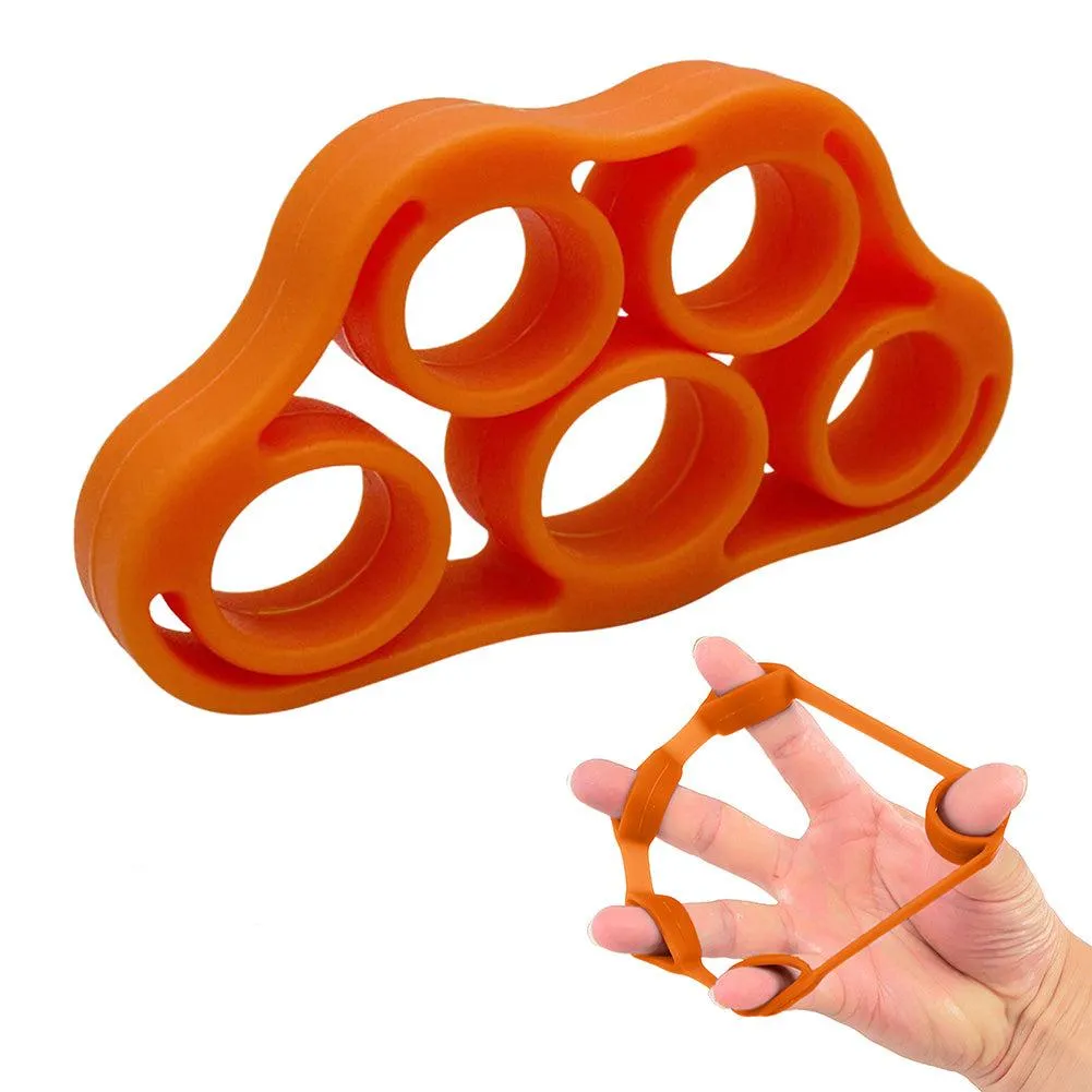 Premium Silicone Wrist Stretcher & Finger Gripper Expander - 5-Finger Carpal Strength Trainer for Hand, Grip & Injury Recovery - Ideal for Gym, Muscle Relaxation, and Fitness Training - Portable & Easy to Use